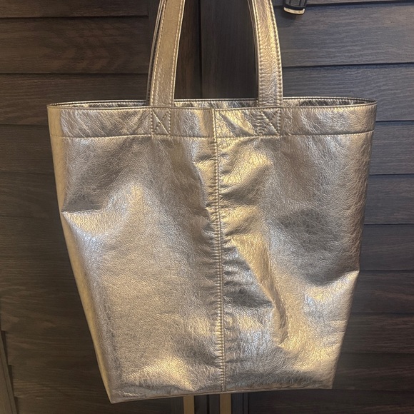 Consuela Metallic Silver Tote - Picture 2 of 5